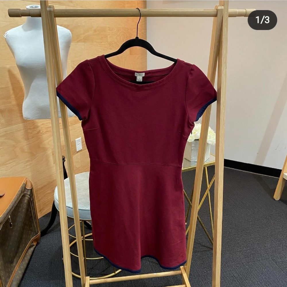 Maroon Dress Vintage J Crew